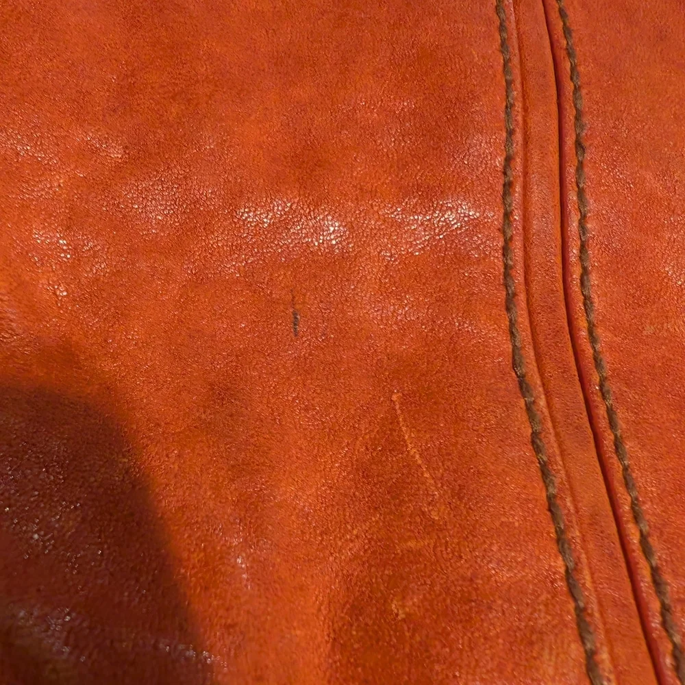 Fossil Women's Orange Leather Crossbody Bag